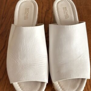 Slide wedge sandal